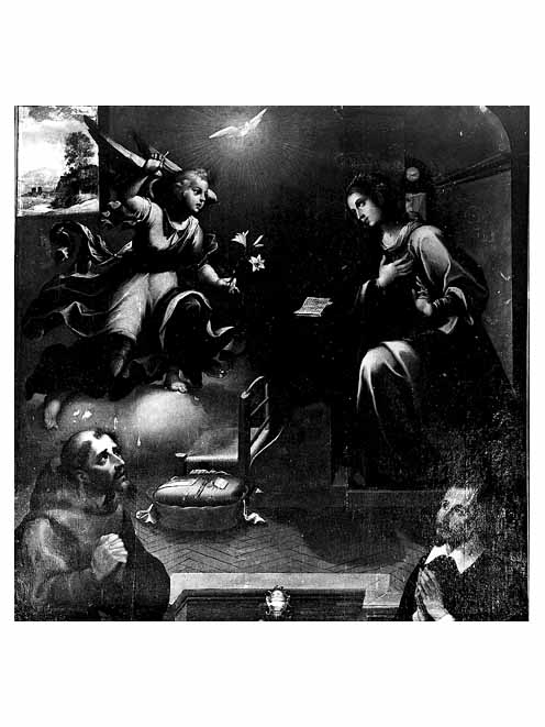 Annunciazione (dipinto) di Catalano Giovan Domenico (inizio sec. XVII)