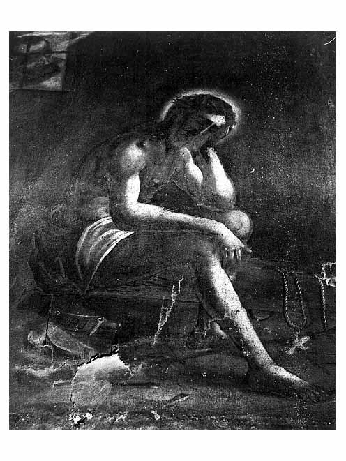 preparativi per la Crocifissione (dipinto) di Catalano Giovan Domenico (inizio sec. XVII)