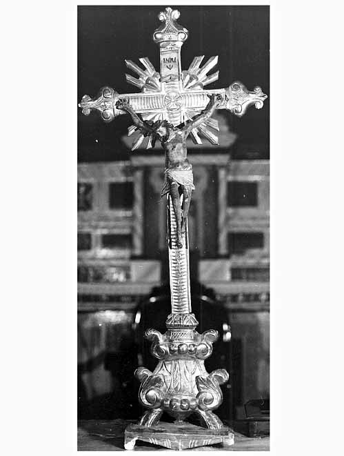 croce d'altare - ambito salentino (fine/inizio secc. XVIII/ XIX)