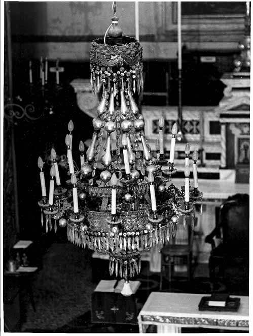 lampadario - ambito italiano (sec. XIX)