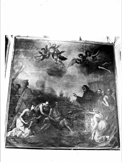 San Francesco di Paola resuscita un fanciullo (dipinto) - ambito Italia meridionale (seconda metà sec. XVII)