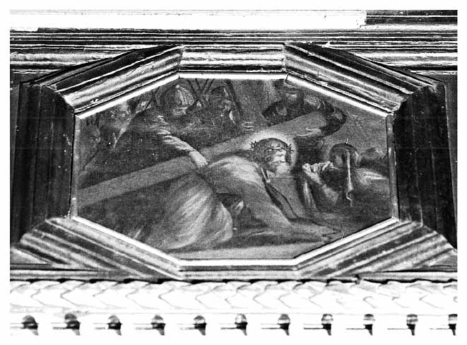 Cristo cade sotto la croce (dipinto) - ambito Italia meridionale (seconda metà sec. XVII)