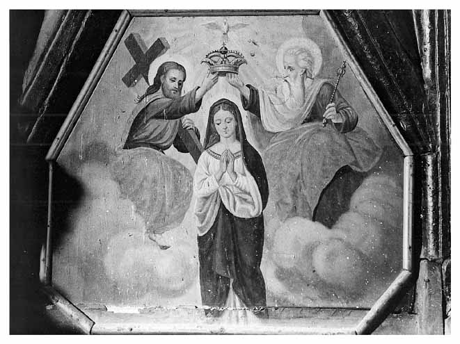 incoronazione di Maria Vergine (dipinto) - ambito Italia meridionale (seconda metà sec. XVII)