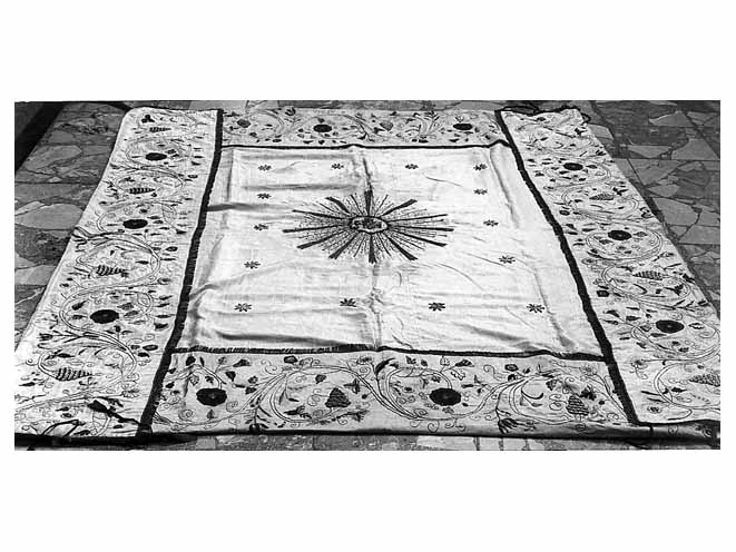 cielo di baldacchino - manifattura salentina (fine/inizio secc. XIX/ XX)