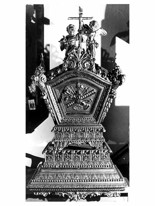 tronetto per esposizione eucaristica - ambito salentino (seconda metà sec. XIX)