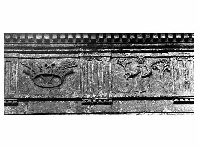 Sant'Antonio da Padova (metopa, serie) - manifattura salentina (sec. XVIII)