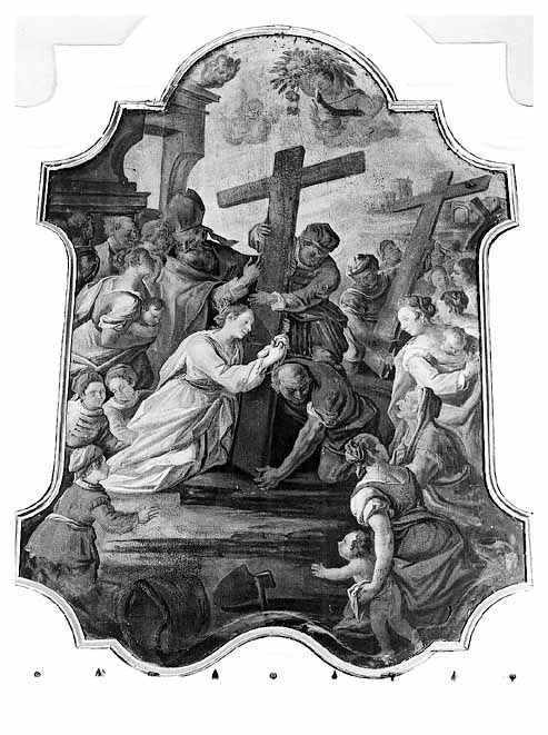 L'imperatrice Elena riconosce la vera croce (dipinto) - ambito leccese (seconda metà sec. XVIII)