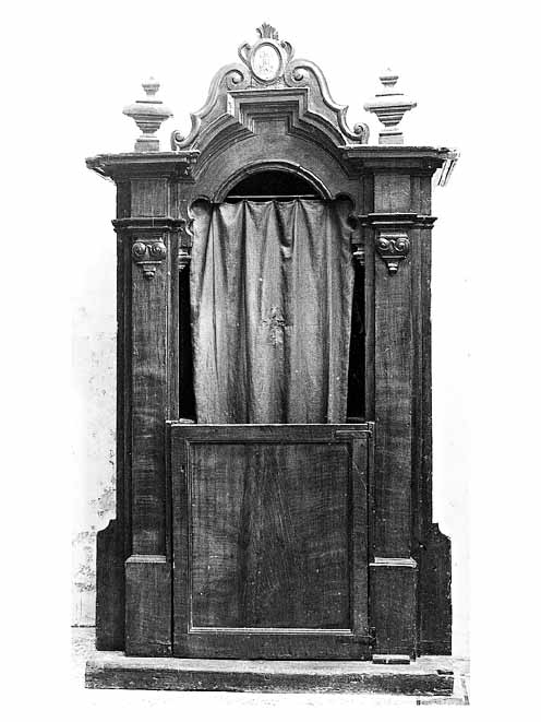 confessionale - manifattura salentina (fine sec. XVIII)
