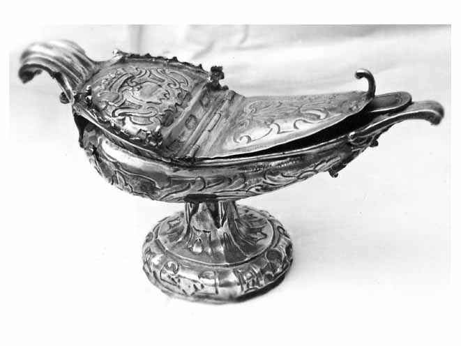 navicella portaincenso - bottega napoletana (seconda metà sec. XVII)