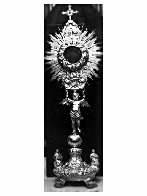 ostensorio - a raggiera - manifattura napoletana (seconda metà sec. XVIII)