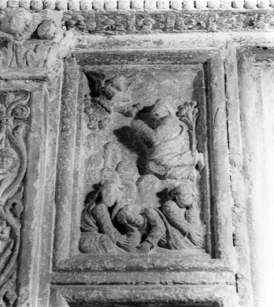 orazione di Cristo nell'orto di Getsemani (formella) - ambito Italia centro-meridionale (secc. XV/ XVI)