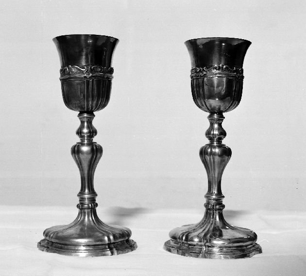 calice, coppia - manifattura napoletana (sec. XVIII)