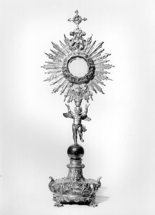 ostensorio - a raggiera - manifattura napoletana (sec. XVIII)