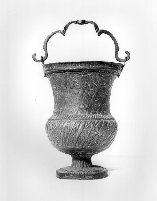 secchiello per l'acqua benedetta - manifattura Italia meridionale (inizio sec. XVII)
