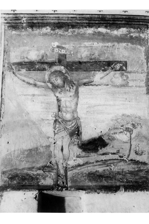 crocifissione di Cristo (dipinto) - ambito pugliese (sec. XVI)