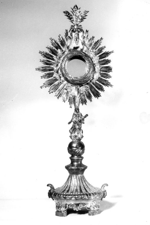 ostensorio - a raggiera - manifattura napoletana (sec. XIX)