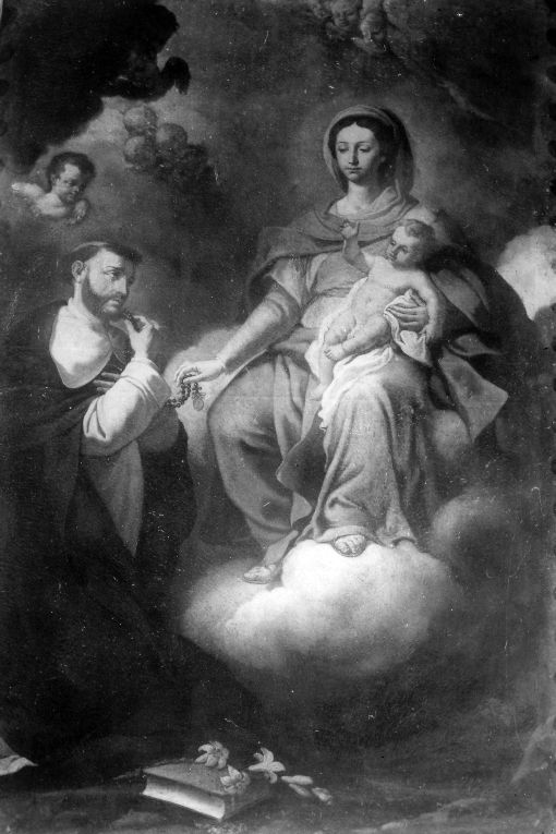 Madonna del Rosario (dipinto) - ambito Italia meridionale (secc. XVII/ XVIII)