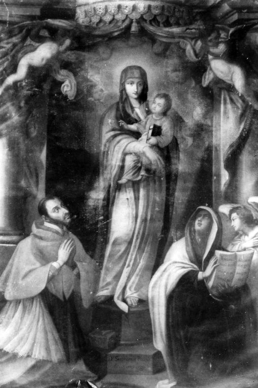 Madonna con Bambino e Santi (dipinto) - ambito salentino (secc. XVIII/ XIX)