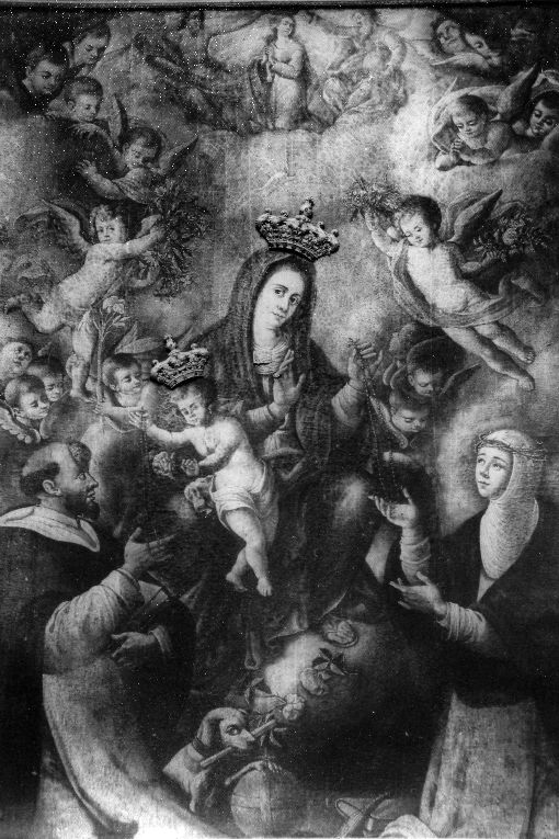 Madonna del Rosario (dipinto) - ambito salentino (sec. XVII)