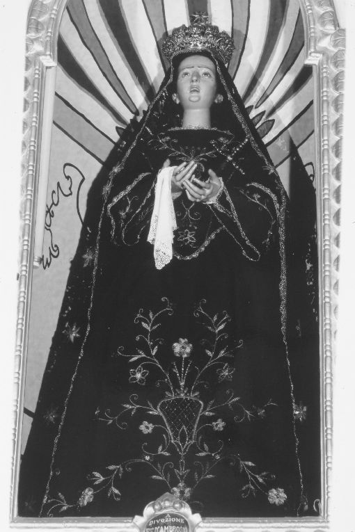 Madonna Addolorata (statua, opera isolata) - ambito napoletano (sec. XVIII)