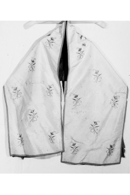 velo omerale, opera isolata - manifattura Italia meridionale (seconda metà sec. XIX)