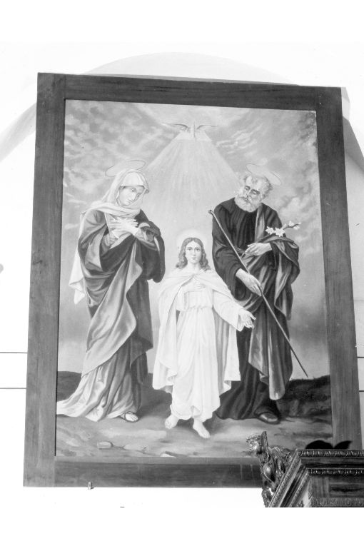 Sacra Famiglia (dipinto, opera isolata) - ambito pugliese (prima metà sec. XX)