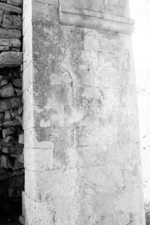 dipinto, frammento - ambito pugliese (secc. XIII/ XIV)