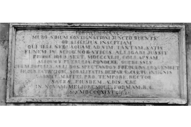 lapide, opera isolata - produzione pugliese (sec. XIX)