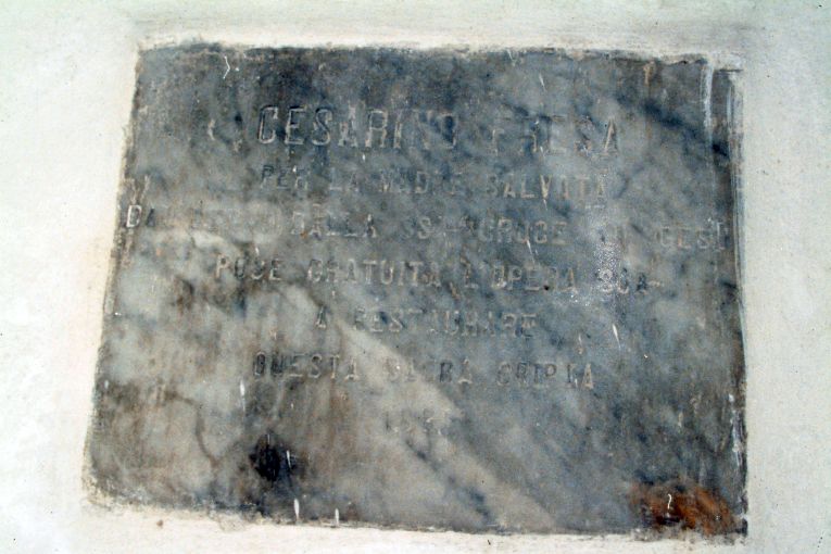 lapide - produzione pugliese (sec. XIX)