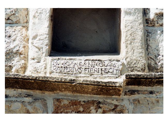 lapide - ambito pugliese (secondo quarto sec. XVII)