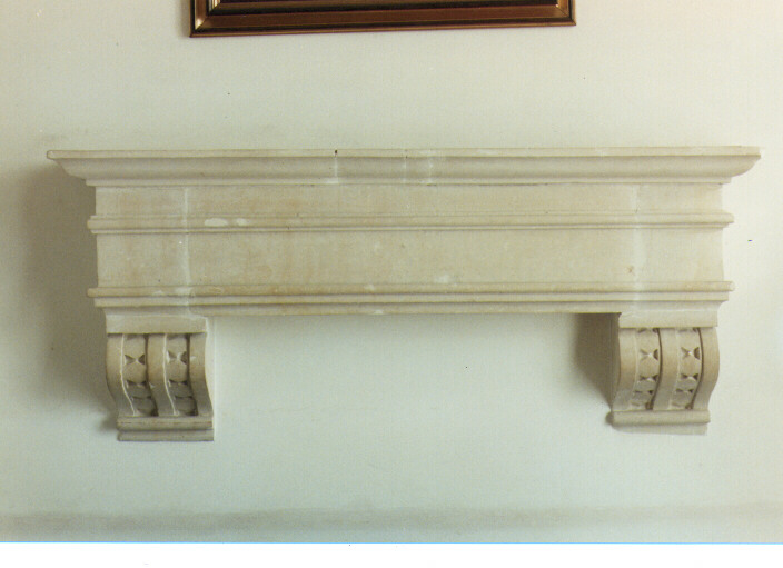 mostra di camino, frammento - ambito salentino (ultimo quarto sec. XIX)