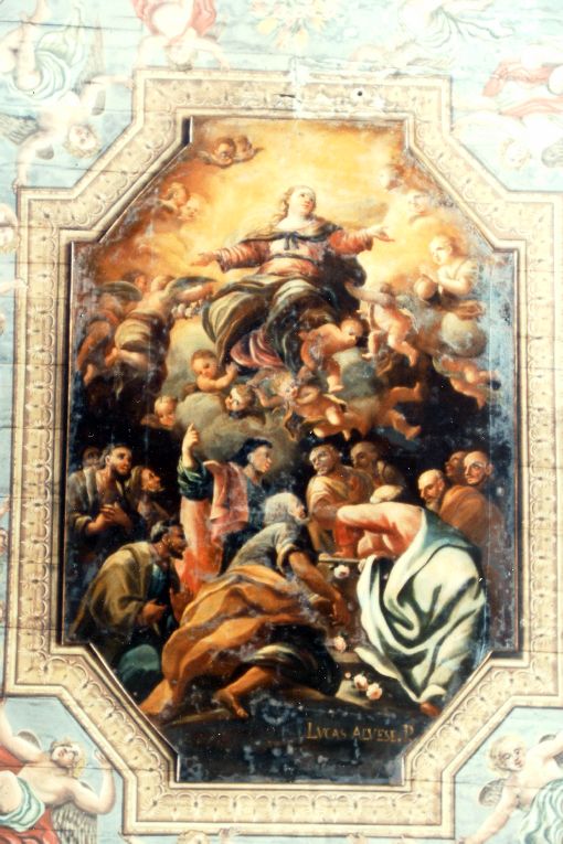 Madonna Assunta con angeli (dipinto) di Alvese Luca (sec. XVIII)