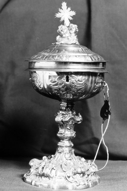 reliquiario a pisside - manifattura napoletana (metà sec. XVIII)