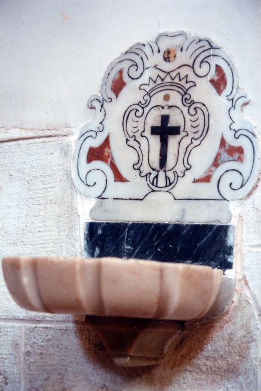 acquasantiera - produzione pugliese (seconda metà sec. XVIII)