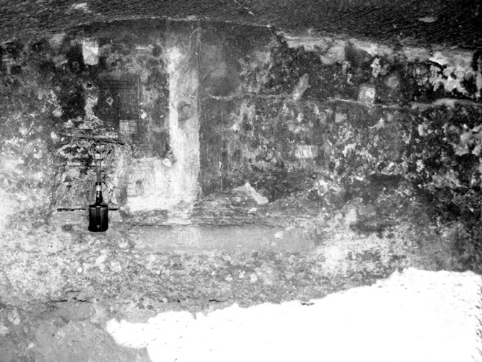 Santa Barbara e due oranti (dipinto) - produzione pugliese (sec. XVII)