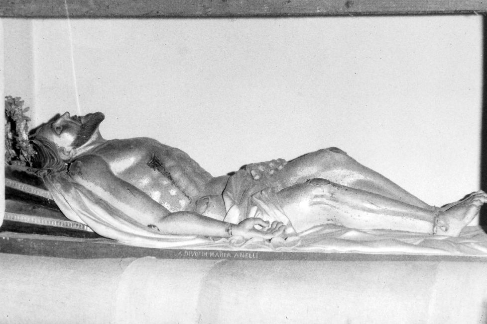 Cristo morto (statua) di Guerra Michele (sec. XX)