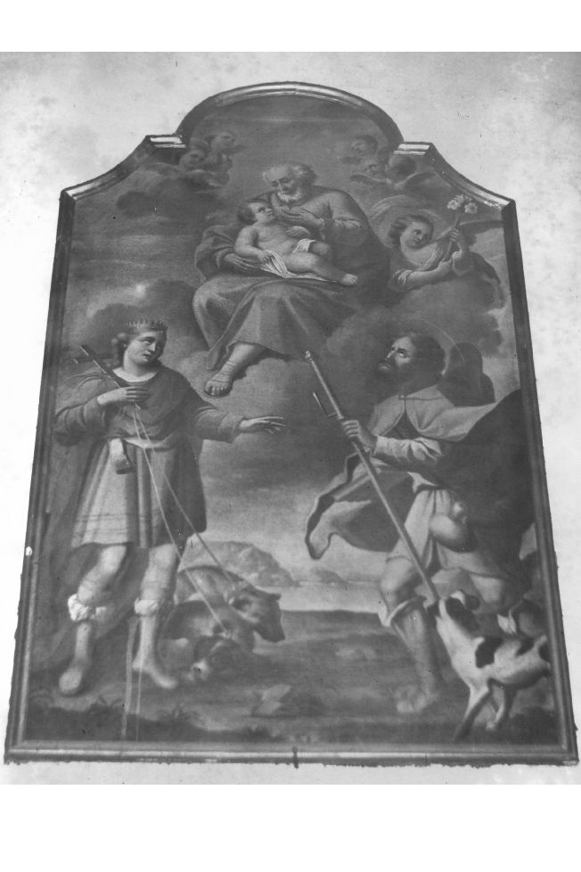 San Giuseppe fra San Vito e San Rocco (dipinto) di Tatulli Samuele (sec. XVIII)