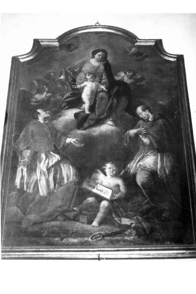 Madonna con Bambino e Santi (dipinto) - ambito Italia meridionale (sec. XVII)