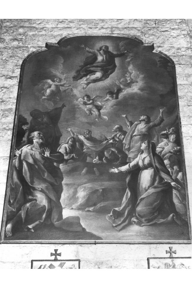 ascensione di Cristo (dipinto) di Carella Domenico Antonio (sec. XVIII)