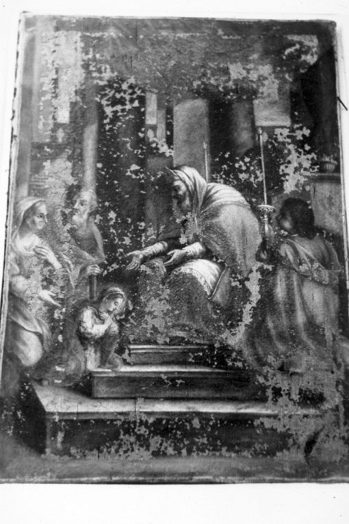 presentazione di Maria Vergine al tempio (dipinto) - ambito pugliese (sec. XVIII)