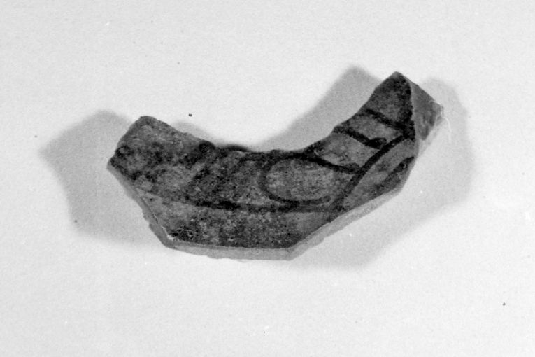 motivo decorativo zoomorfo (ciotola, frammento) - produzione apulo-lucana (sec. XIII)