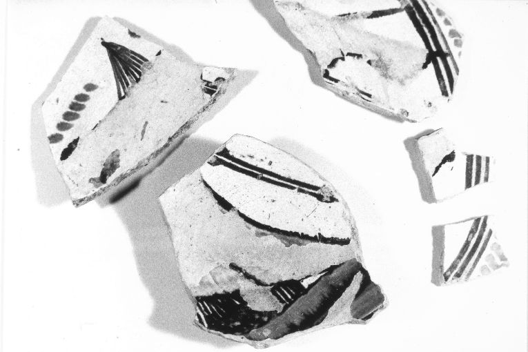 Pesce (piatto, frammento) - produzione apulo-lucana (metà sec. XIII)