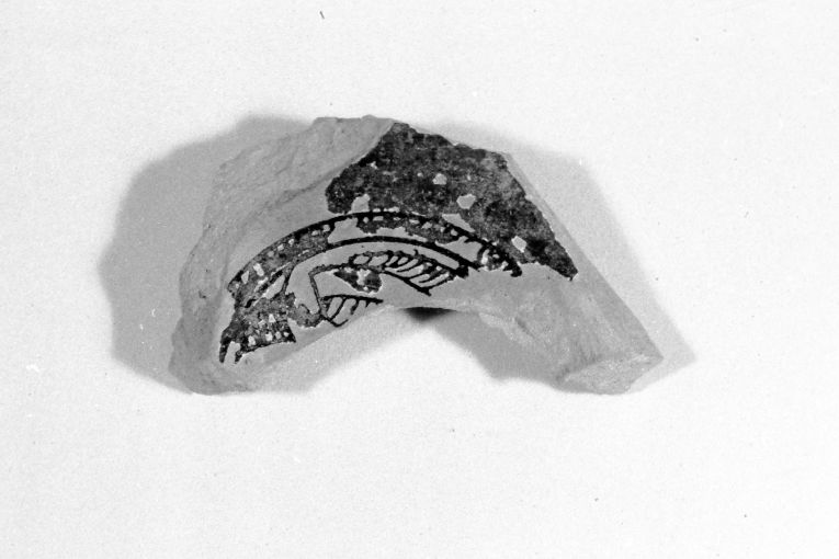 ciotola, frammento - produzione apulo-lucana (inizio sec. XIII)