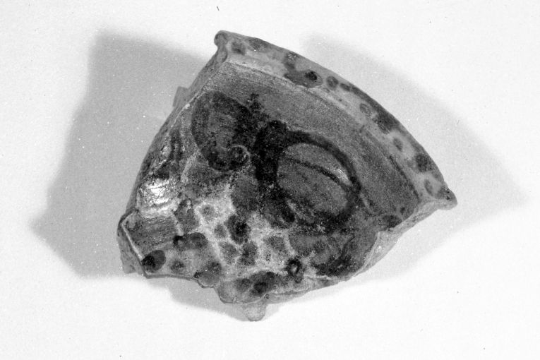 ciotola, frammento - produzione apulo-lucana (inizio sec. XIII)