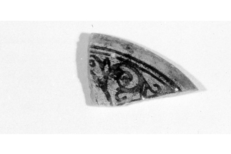 piatto, frammento - produzione apulo-lucana (sec. XIII)