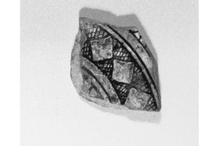 motivo decorativo geometrico (ciotola, frammento) - produzione apulo-lucana (inizio sec. XIII)