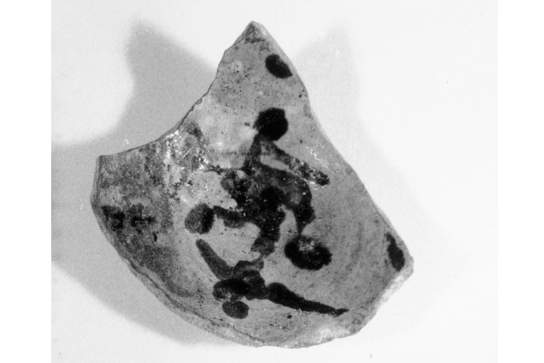 motivo decorativo geometrico (ciotola, frammento) - produzione apulo-lucana (metà sec. XIII)