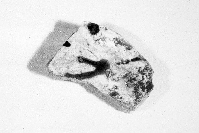 motivo decorativo geometrico (ciotola, frammento) - produzione apulo-lucana (inizio sec. XIII)