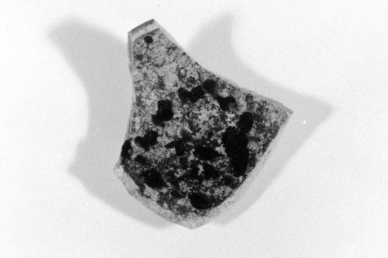 motivo decorativo geometrico (ciotola, frammento) - produzione apulo-lucana (sec. XIII)