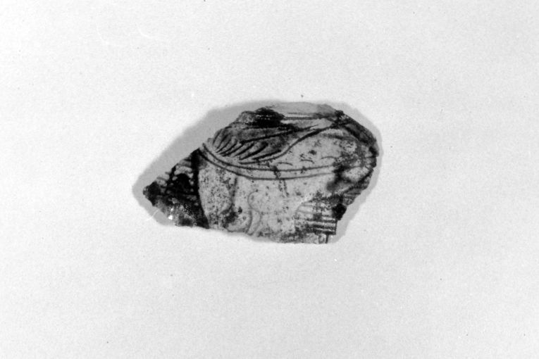 motivo decorativo geometrico (brocca, frammento) - produzione apulo-lucana (inizio sec. XIV)